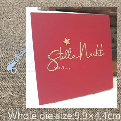 New Design Craft Metal Cutting Die die cuts German Silent night decoration scrapbook Album Paper Card Craft Embossing die cuts