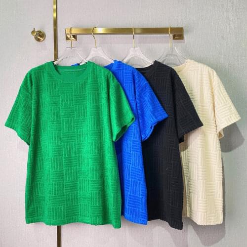 2020 Summer Chic womens Hollow-out T-shirt High quality designer women knit Tee tops C195