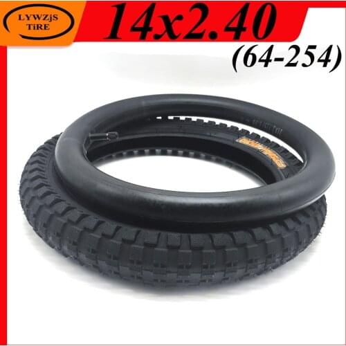 14 Inch Bicycle Tyre 14x2.4(64-254) Inner and Outer Tire 14x2.40 Tire for Kids Bike Childrens Bicycle Parts
