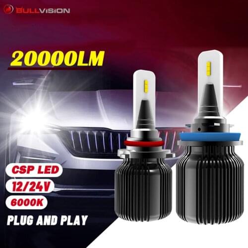H7 LED 20000lumens super bright Headlights H1 H4 H3 H13 csp H8 9007 HB4 9006 HB3 9005 H11 led car front light auto accessories