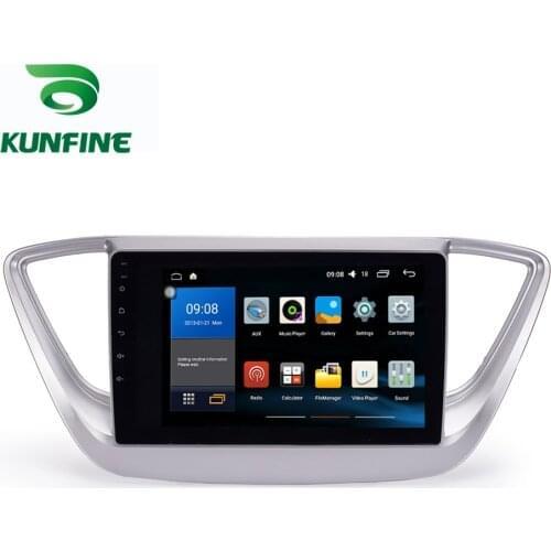 Android 10.0 1024*600 Octa Core Car DVD GPS Navigation Player Deckless Car Stereo For Hyundai Verna 2016 2017 Radio WIFI