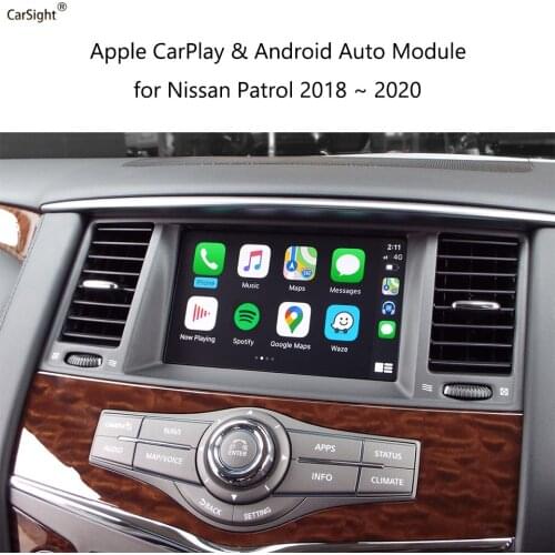Wireless Android Auto Apple CarPlay Module for Nissan Patrol Y62 Y61 Y60 Car Play Multimedia Phone Screen Mirror OEM Navigation