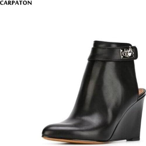 Женские ботильоны на танкетке Carpaton China At AliExpress