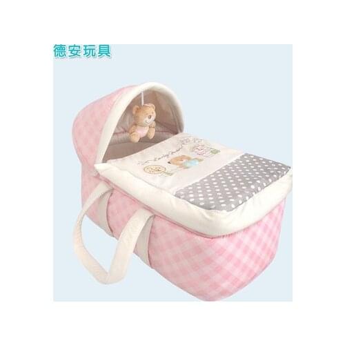 Baby Nest Bed Crib Portable Removable And Washable Crib Travel Bed For Children Infant Kids Flannel Cotton Velvet Cradle