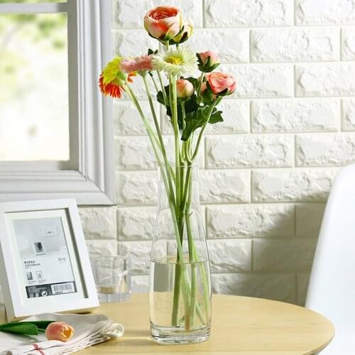 Europe transparent Glass Vase Tabletop Vases bottle home decoration accessories terrarium glass containers flower pot
