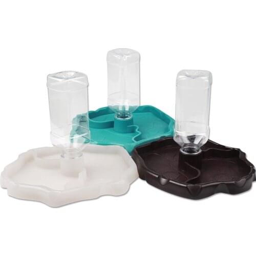 Reptiles Feeder Water Dispenser Automatic Drinking Fountain Lizards Turtle Waterer Dish Bowl Pet Feeding Supplies