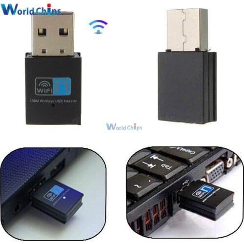 300Mbps Mini Wireless USB Wi-fi Wlan Adapter 802.11 b/g/n 20dBm Network LAN Dongle Support DSSS 13 Work Channels