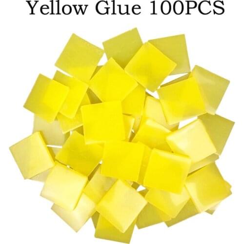 Glue Clay tool 2*2cm Diamond Painting accessories blue and yellow point Drill clay Round and square drill pen storage box