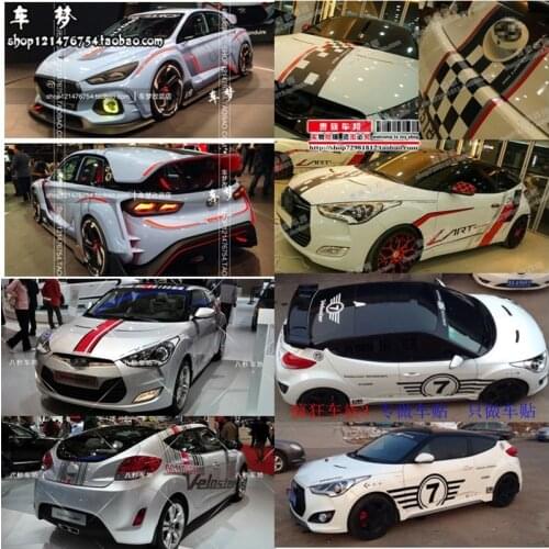 Car stickers FOR Hyundai Veloster modified body exterior fashion racing decal accessories