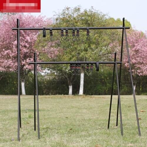 Outdoor Exposed Hanging Shelf Travel Camping Triangle Shelf Multifunctional Rack Hook Camping Equipment