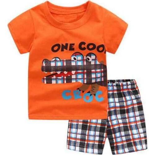 New Boys Dinosaurs Pajamas Set Cotton Kids Pyjamas Girls Sleepwear Child Night Wear Clothing Suits