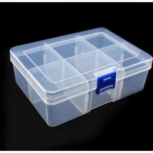 Multi Grids Plastic Detachable Storage Boxes Bins for Tools&Jewelry&Fishing Gear&Screw Desk Organizer cajas de madera