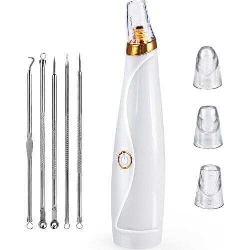 Blackhead Remover Pore Vacuum Face Care Pimple Extractor Blackhead Needle Kit Acne Removal Beauty Skin Care Tools