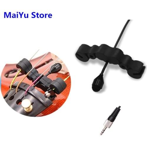 Professional Violin Condenser Microphone Mini Instrument Microfone for Sennheiser Wireless Transmitter TRS 3.5mm Screw Jack