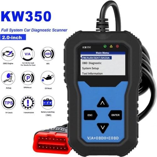 Universal OBDII Scanner Code Reader Engine Fault Reader Tire Pressure Monitoring Car Diagnostic Scanner Tool for VW Audi Skoda