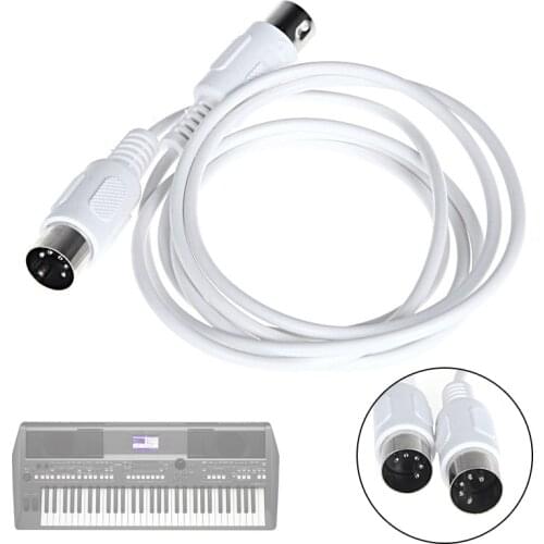1.5m/4.9ft 3m/9.8ft MIDI Extension Cable 5 pin male to 5 pin male Electric Piano Keyboard Instruments PC Cable