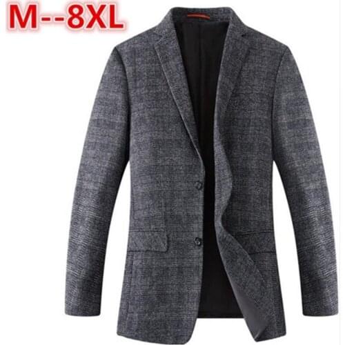 10XL 8XL 6XL 5XL New Spring Autumn thin Casual Men Blazer Cotton Slim England Suit Blaser Masculino Male Jacket Blazer Men