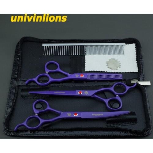 7" upward curved cutting cat hair scissors kit professional dog grooming kit shears dog grooming scissors set animal clippers