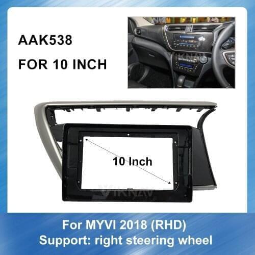 For Perodua Myvi 2018 10 inch Double Din Car Radio face plate Frame Stereo Panel Dash Mount Trim Installation Kit Frame