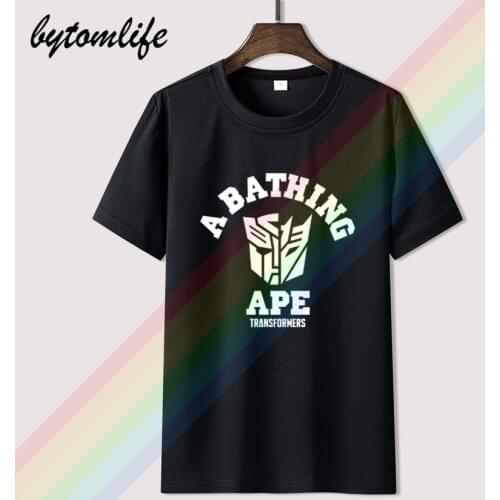 Bape kid transformer new fashion t-shirt mens hot selling 100% cotton custom printed high quality brand unisex t-shirt