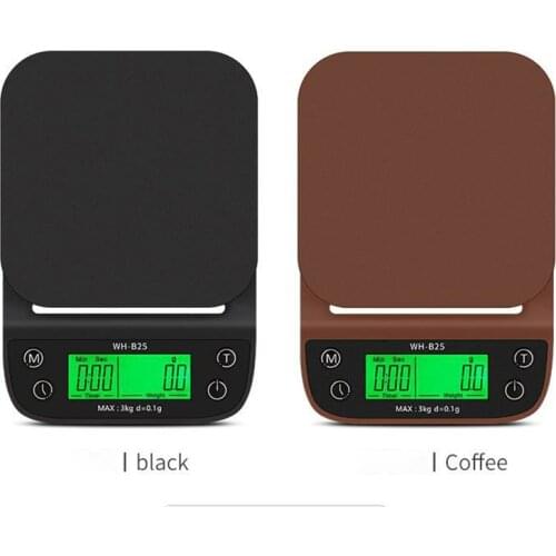 Household Coffee Weighing 0.1g Drip Coffee Scale with Timer Portable Electronic Digital Kitchen Scale High Precision LCD Scales