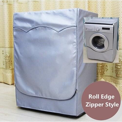 Washing Machine Cover Waterproof Cover Fully Automatic Drum Oxford Cloth Dryer Silver Polyester Dustproof