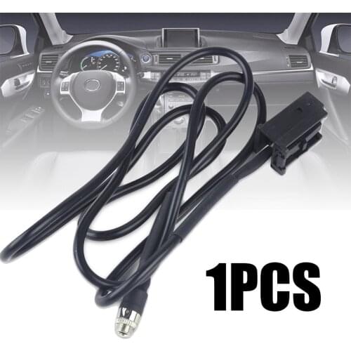 Black 3.5mm AUX Audio Input CD Interface Adapter Cable for Ford Fiesta Focus Mondeo