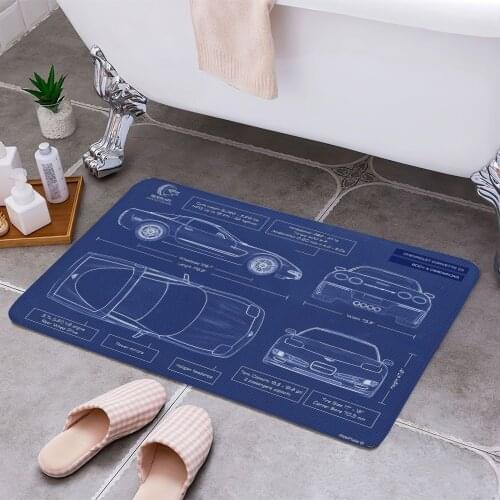 Chevy Corvette C5 Carpet Areas Rug Non-slip Floor Mat Rug 3D Printing Living Room Bedroom Door Mat Home Decoration