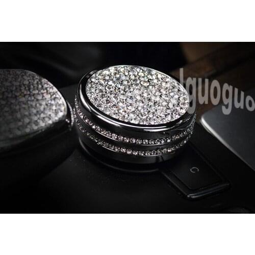 Car decoration cover for Benz A B CLA GLA GLK SLK AMG class E Class W212 C Class W204 Car Central control multimedia knob cover