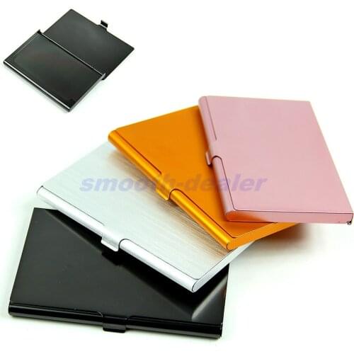 Practical Pocket Business Name Credit ID Card Case Metal Box Holder Aluminum