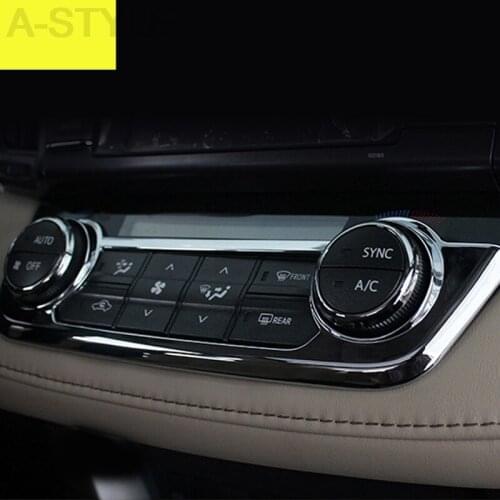 For Toyota RAV4 RAV 4 2016 2017 Car Interior Navigation Control Panel air conditioner outlet Decorative Frame Cover Trim