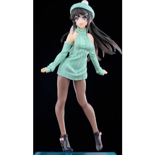 Anime Rascal Does Not Dream of Bunny Girl Senpai Figure Sakurajima Mai Anime ACtion Figure Dress Sexy Girls PVC Model Collection