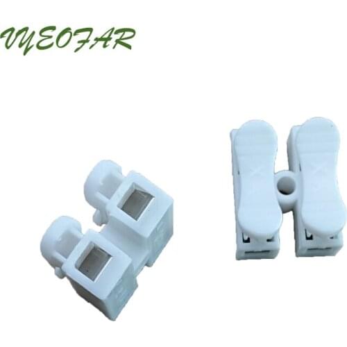 Hot Sale 500Pcs 2 way Spring Push Quick Wire Connector LED Strip Electric Wire Connector wiring terminal Splice Crimp Terminal