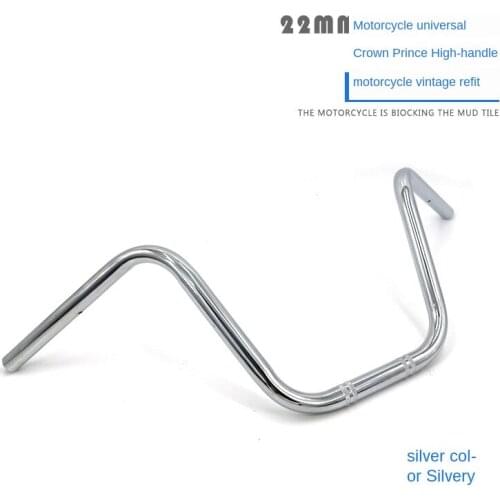 Foreign Trade Retro Modified Motorcycle Handlebar Faucet Modified Handlebar 22mm Retro Ultra-High Handle Handlebar