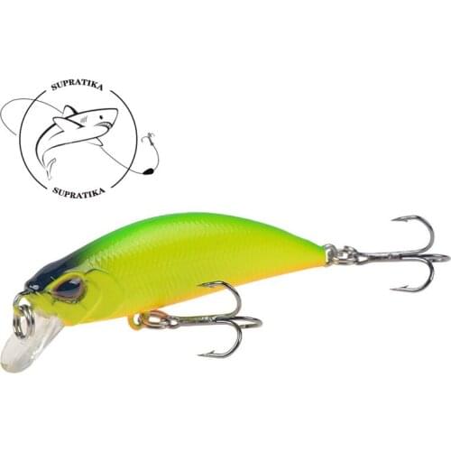 6 Colors 5g/5.5cm Artificial Hard Bait 3D Eye 8# Hook Bionic Bait Sea Fishing Lure Outdoor Stream Swimbait Lake Freshwater