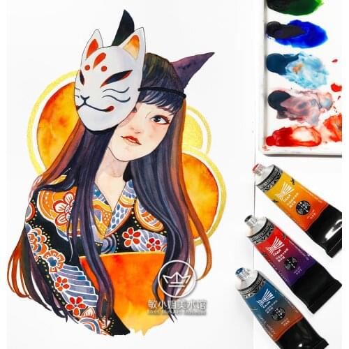 Super Vision Layered Special Color Semi-block Solid Watercolor Paint Master-level Aquarela Pigment Set Drawing Art Supplier