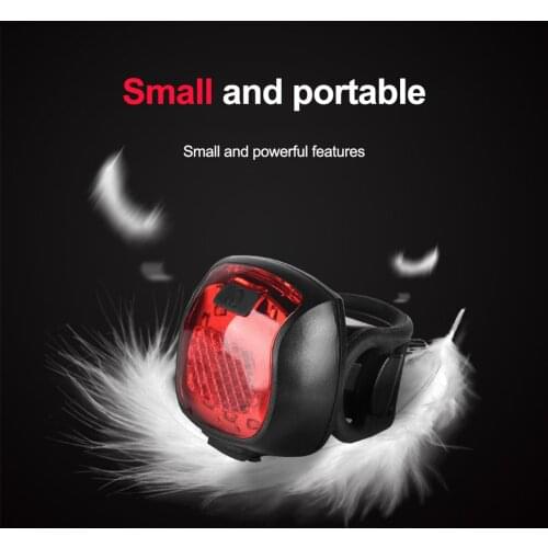 Model Night Safety Warning Bike Accessorie Usb Rechargeable Tail Light Helmet Light Portable Waterproof Tail Light Multi-Functio