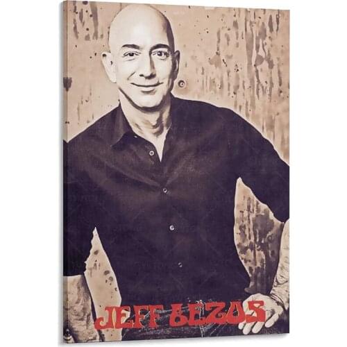 Jeff Bezos Poster Canvas Art Poster and Wall Art Picture Print Modern Family Bedroom room Decor Posters painting frame