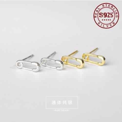 Real Silver 925 Women Jewelry Hypoallergenic Pin Stud Earrings for Women Fashion Design Sterling Silver 925 Jewelry Accessories