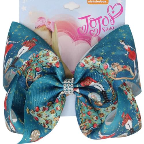 NEW Christmas Large 8inch Hair Bows with Alligator Clips Xmas Gifts for Women Girls Kids Hair Accessories Drop Shipping