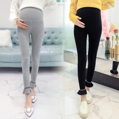 Good Quality Pregnancy Wear Spring Autumn Cotton Maternity Pants Pregnant Woman Leggings Maternity Trousers XXL