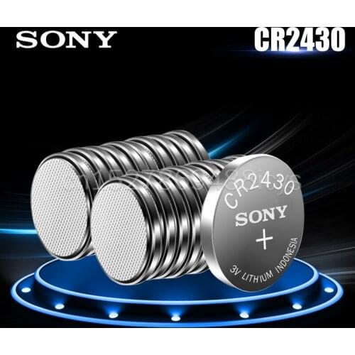 20PCS Original Sony CR2430 CR 2430 DL2430 BR2430 KL2430 3V Lithium Battery For Watch Hearing Aids Clocks Toy Button Cell Coin