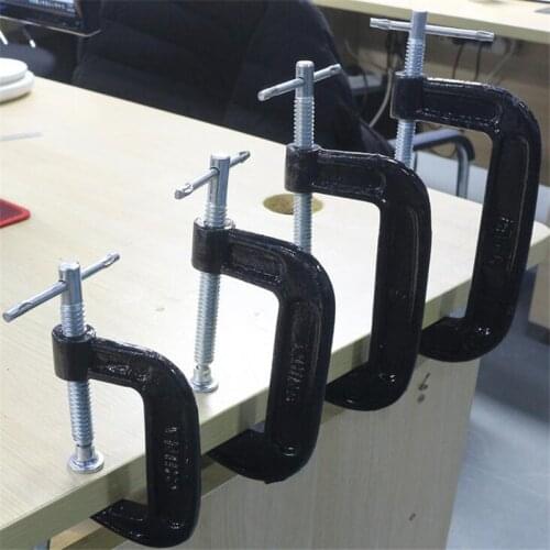 Useful G-shaped Woodworking Clamp Clamping Device Adjustable DIY Carpentry Gadgets Heavy Duty G Clamp Home Tools