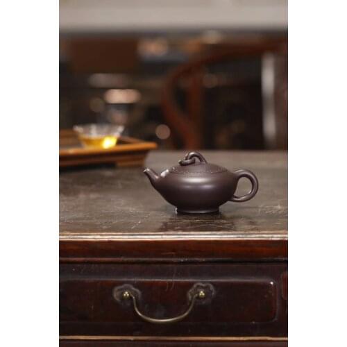 Pure manual monocyclic sanding undressed ore cultural revolution old purple clay 220 ml Wang Hongjuan are recommended