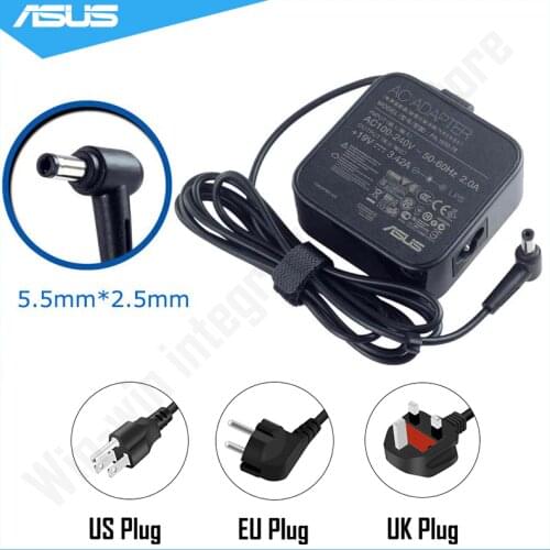 19V 3.42A 65W 5.5*2.5mm ASUS Laptop Charger AC Adapter Power Supply For ASUS X54C X55L X401A X501A X502C X554L X555L A53S A55A