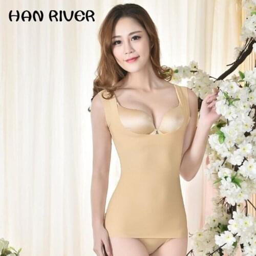 Body vest and hip waist abdomen underwear no trace body sculpture U collar collar chest chest fat burning high armor hot sale