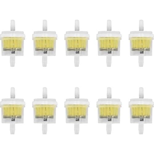 10pcs Universal Inline Gas/Fuel Filter 6MM-8MM 1/4" For Lawn Mower Small Engine Auto Accessories Motorcycle Accessories Oil Filt