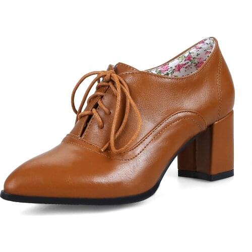 18 years in early spring the new comfortable thick with high heels in the mouth size code 31 ties up womens shoe tide 18422-48