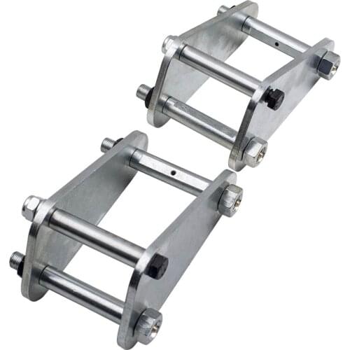 2" 50mm Front Rear Extended Shackles For Toyota Landcruiser 73 75 40 60 Series