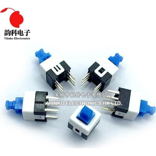20PCS 8X8 8*8 mm 6Pin Push Tactile Switch Self lock /Off button Latching switch Wholesale Electronic